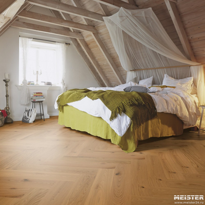 Паркетная доска PS 500 Meister Дуб витал 8377 в интерьере