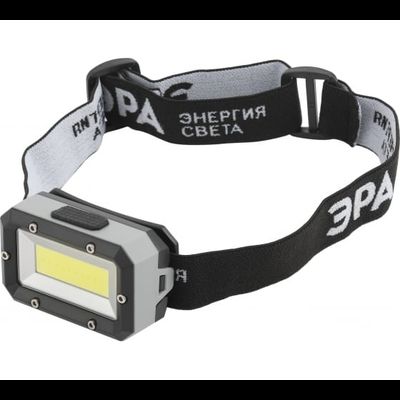 Налобный светодиодный фонарь ЭРА GB-708 Шторм, на батарейках, 3 режима, 5 Вт, СОВ, 3хААА