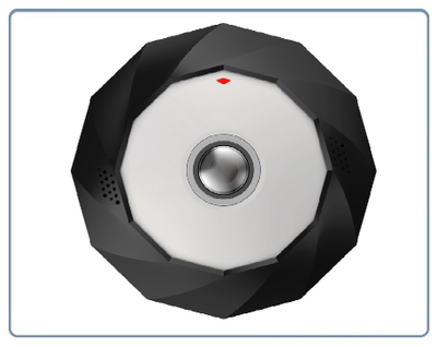Потолочная - настенная WiFi/LAN видеокамера панорамная с DVR, Full HD 3Mp (IP Pro (VR cam. EseeCloud))