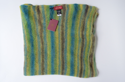 Палантин разноцветный зеленый Италия Визио фото