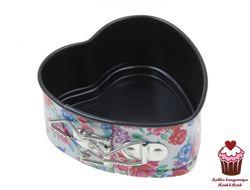 Форм разъемная для выпечки Цветы Сердце 11 см