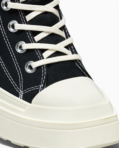 Черные кеды Converse Chuck 70 De Luxe Wedge Platform A06478C