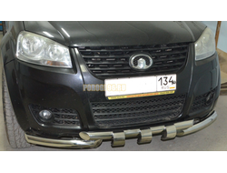 Защита переднего бампера усиленная d60 для Great wall Wingle 5 (2011-)