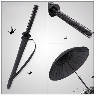 Зонт-трость Меч Самурая 16 спиц (полуавтоматический)