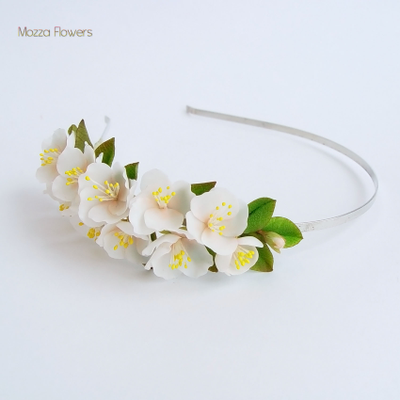 Ободок с яблоней "Нежнее нежного".