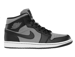 Nike Air Jordan Retro 1 Mid Black Grey (Серые) фото