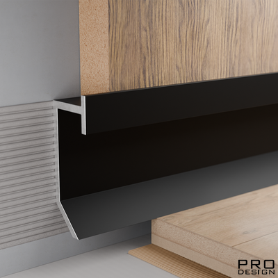 Теневой плинтус Pro Design 9388 Slim Led (Черный)