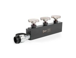 Кран распределительный КГР-3 трехканальный для гидравлических систем КВТ