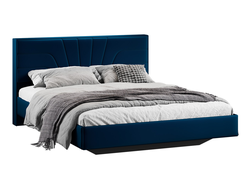 Спальня ПАНДОРА - Кровать без подъемного механизма Тип 1 Велюр Confetti Blue