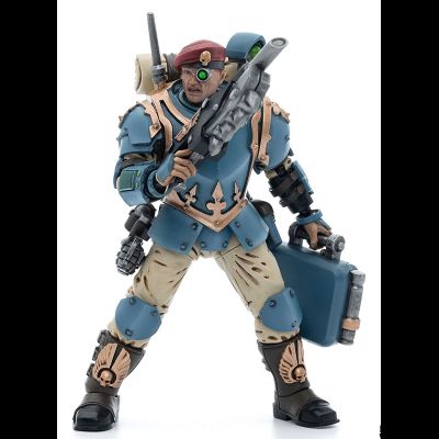 Имперская гвардия - Отпрыски Темпестус - медик (Warhammer 40k) - КОЛЛЕКЦИОННАЯ ФИГУРКА 1/18 Astra Militarum Tempestus Scions Command Squad Medic (JT5154) - JOYTOY