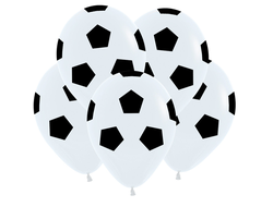 Шар с гелием "футбольный мяч" 12"/31 см
