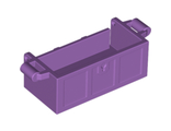 Container, Treasure Chest with Slots in Back and Thick Hinge Curved Lid 4738a / 4739a, Medium Lavender (4738ac01)