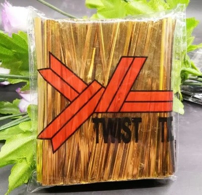 Твист лента/завязки для пакетов 8 см (800 шт), цвет микс