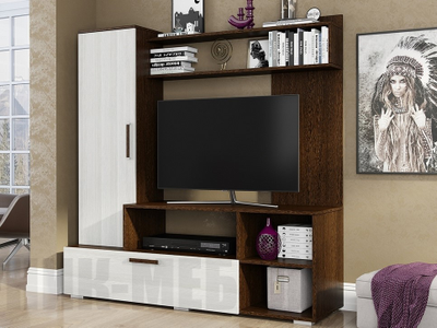 Стенка в гостиную Евро-2 Венге / Лоредо 1.5 м (БТС)