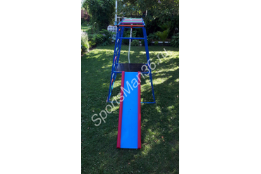 ДСК РАННЕГО РАЗВИТИЯ PLASTEP БОГАТЫРЬ 170 МЕТАЛЛ. Цвет: Синий, перекладины цветные