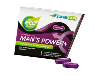 Капсулы для мужчин Man's Power+ с гранулированным семенем - 10 капсул (0,35 гр.) Производитель: Biological Technology Co