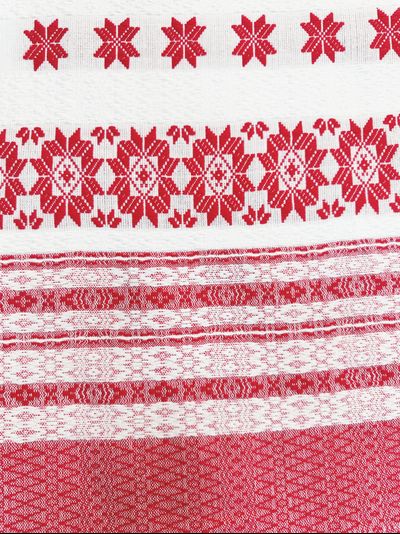 Рушник полотенце "Тканый,Карельские узоры"