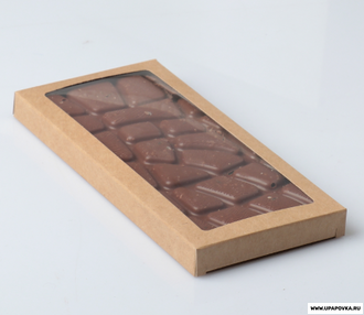 Коробка для шоколада 17,1 x 8 x 1,4 см Бурый