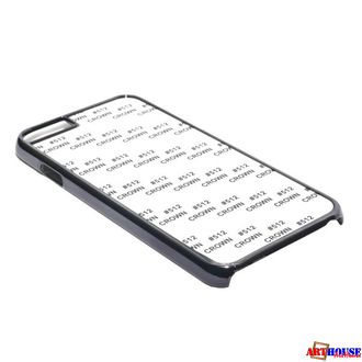 Iphone 6 - Черный чехол пластиковый (вставка под сублимацию)