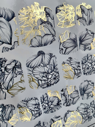 Пленки для педикюра с фольгой VIP-001