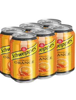 Газированный напиток Швепс Оранж 330мл ж/б (24)