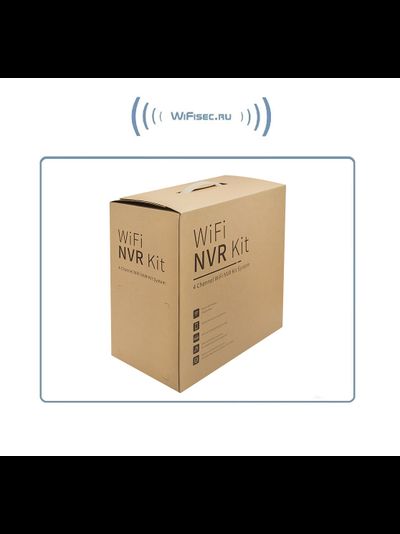 ST, комплект WiFi видеонаблюдения с 4 уличными видеокамерами Full HD, поддержка 1 HDD до 4 Тб