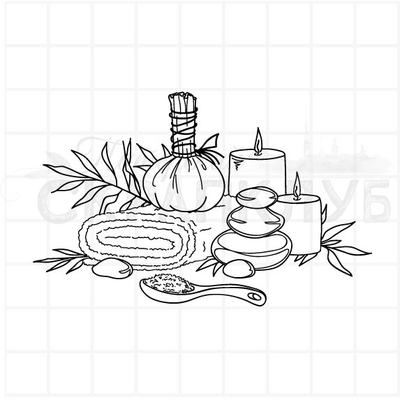 ФП штамп "Всё для SPAкойствия"