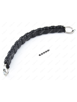 Горная стропа на руль снегохода (текстильная лента, с хомутами) Полиуретан 33-20-800 (черный)