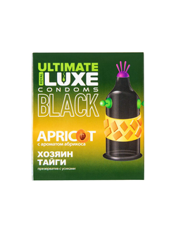 745/1 Презервативы Luxe, black ultimate, «Хозяин тайги», абрикос, 18 см, 5,2 см, 1 шт.