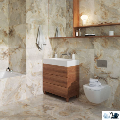 Керамогранит Staro Palacio Nestle Beige 60х120 см глянцевый цвет желтый оникс