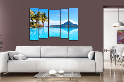 Модульная картина "Лазурный край"