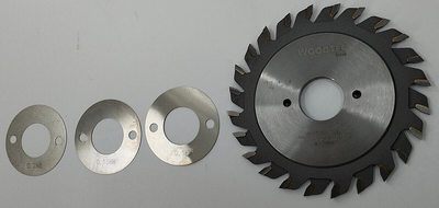 Подрезная составная пила  для форматно-раскроечных станков Ø100 х 20 х 2,8-3,6 Z = 12 + 12 WoodTec, от