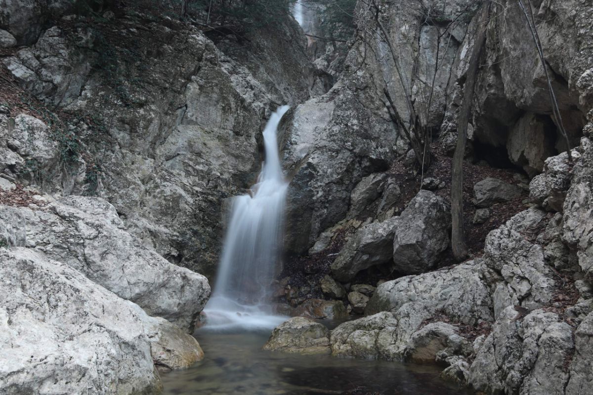 Водопады Бойка зимой