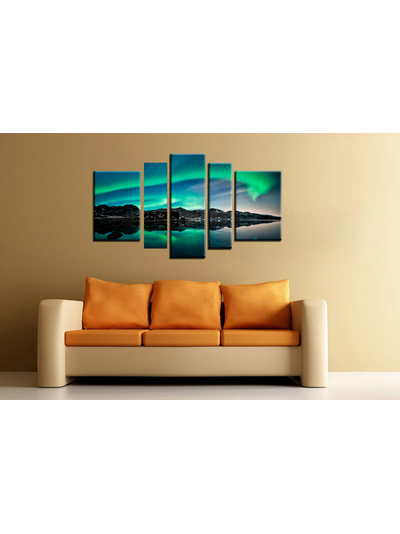 Модульная картина "Северное сияние"