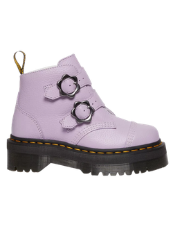 Dr. Martens Devon Flower Buckle Leather Lilac