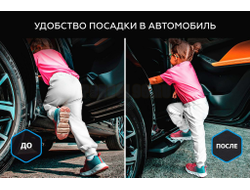 Пороги на AUDI Q5 (2017-... ) Black-Premium