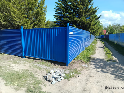 Ворота откатные на винтовых сваях