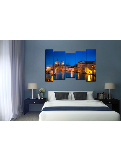 Модульная картина &quot;Красивый город на воде&quot;