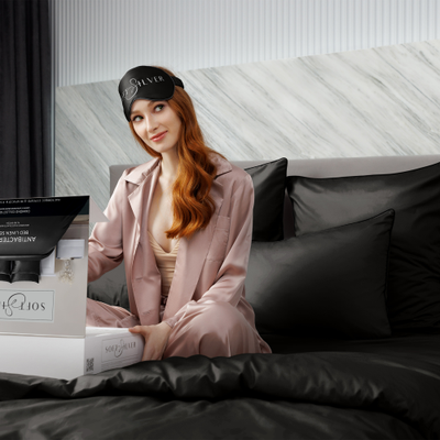 Комплект постельного белья  Diamond Икра (черный)