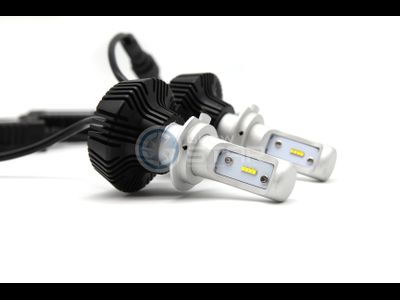 Светодиодные лампы CP-ZES H7, 12-24V, 25W, чипы LUXEON ZES, световой поток 4000Lm, возможность юстировки (комплект, 2шт)