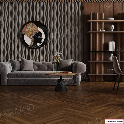 Ламинат Norland Herringbone Elegant Дуб Треско LF303-22 33 класс толщина 8 мм с фаской 1.92 м2