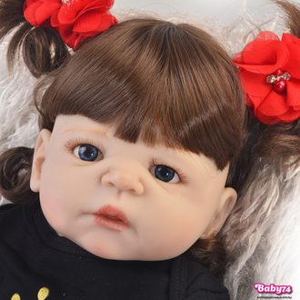 Кукла реборн — девочка  "Роза" 57 см