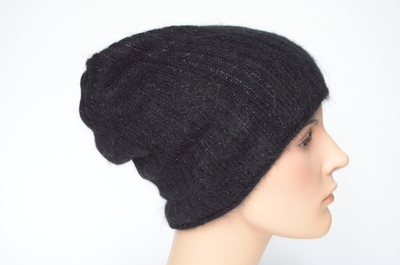 Итальянская шапка черного цвета Vizio Collezione