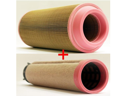 Воздушный фильтр двигателя EK-3803AB на JCB ( Комплект )