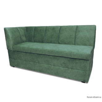 Кухонный ДИВАН "ФОРУМ-8" с боковой спинкой, Зеленый Левый