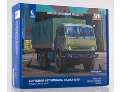 Сборная модель: (AVD Models 1307AVD) Бортовой автомобиль KAMAZ-53501
