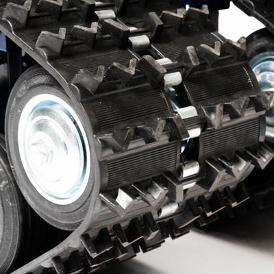 Гусеничный привод НЕВА  ГС-1 (вал.30) (5 катков + 1 звездочка МЕТАЛЛ) (треугольная, цвет синий)