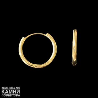 Швензы "КОНГО КРУГ" ЛЮКС 16х18 мм, покрытие в ассортименте, цена за пару