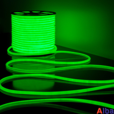 Неон круглый 220V Зеленый D16мм