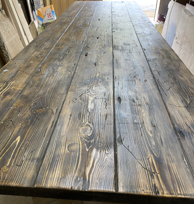 стол лофт, стол для ресторана, стол для кафе, стол старинный, стол сосстаренный, амбарная доска,